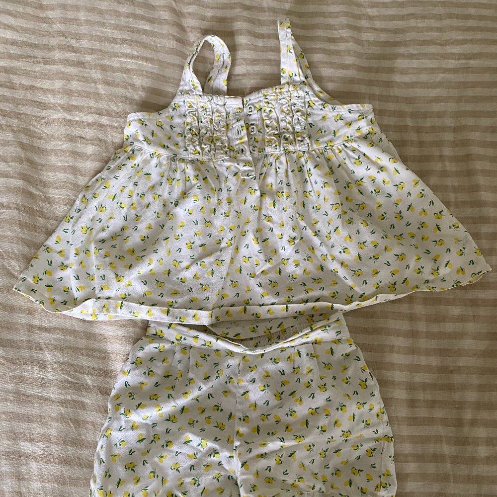 Petite Plume Citron Charlotte Short Set, 3 years
